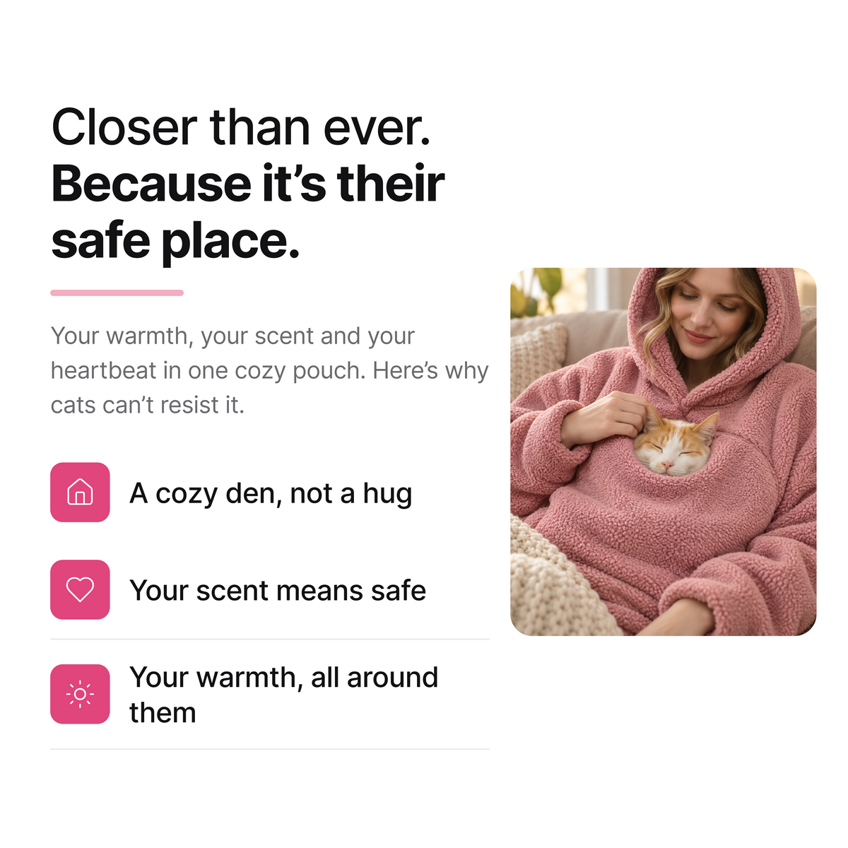 Kitty Snug Cat Pouch Hoodie
