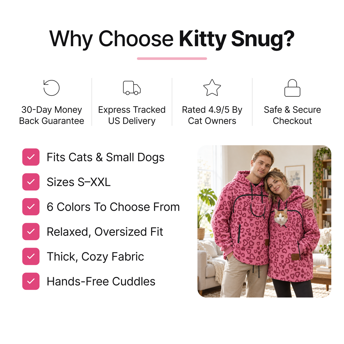 Kitty Snug Cat Pouch Hoodie