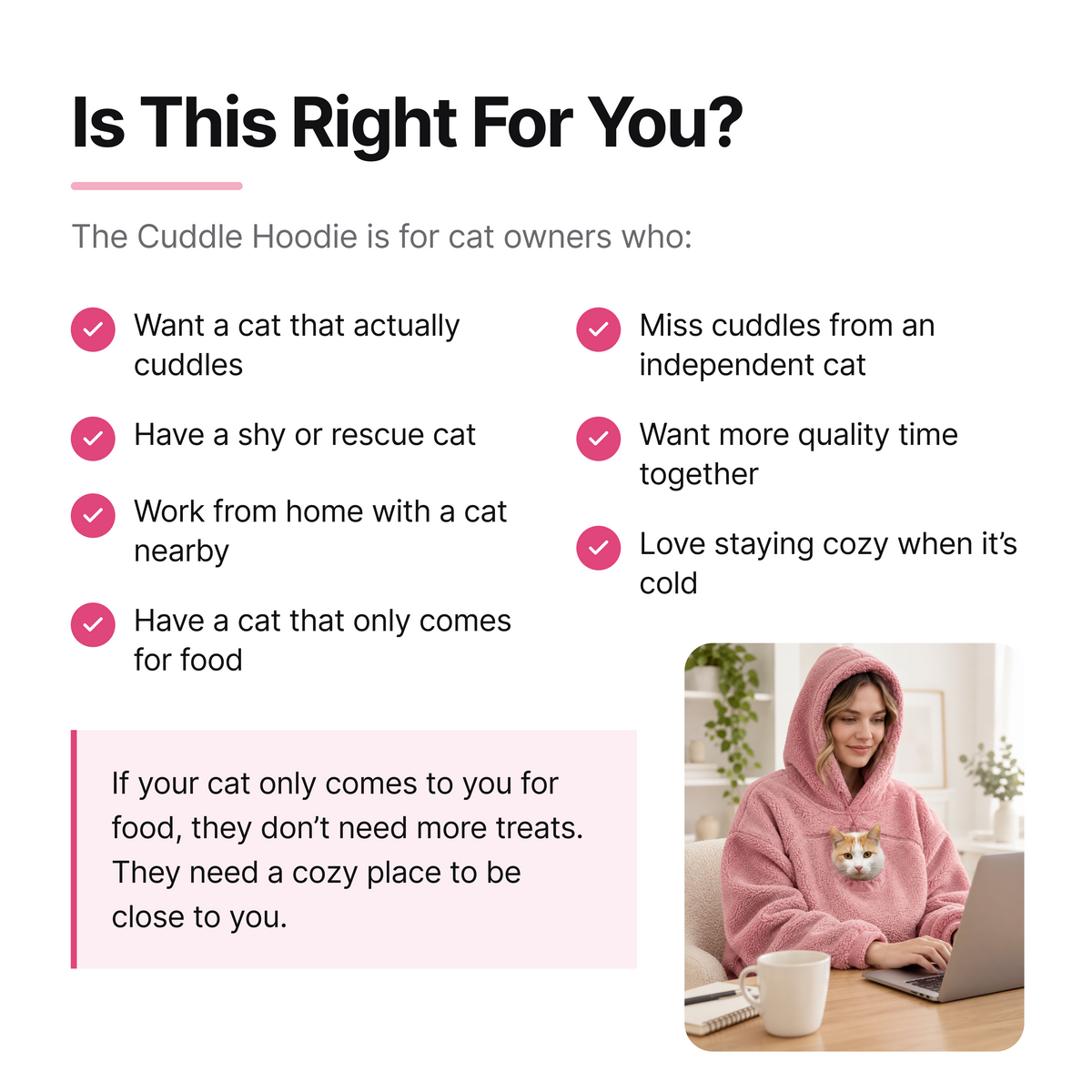 Kitty Snug Cat Pouch Hoodie